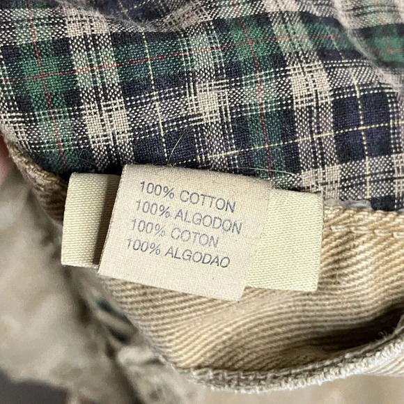 Vintage Gant Distressed  Patched Tan Jeans - Picture 9 of 10